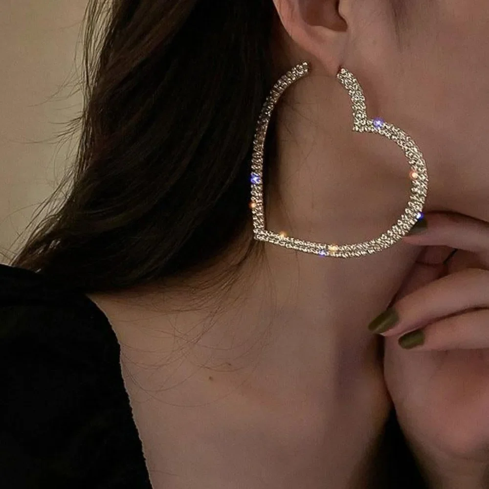 SILVER SLAY 🖤 Hoop Oversized Statement Earrings